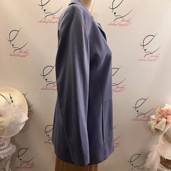 Worth. Sz 4. Lined Deep Lavender Shacket. Hidden Placket. Rayon/Cotton. AL - Picture 3 of 5